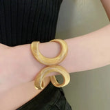 Hollow Gold Snake Bracelet For Women Staggered Open Jewelry
