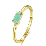 1 Ct Tourmaline Gemstone Ring 925 Silver For Women Engagement Jewelry - Genuine - Gemstone