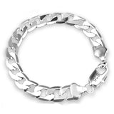 10MM Sideway Silver Bracelet For Women Women Jewelry - Genuine - Gemstone