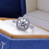 3CT Diamond Engagement Ring Moissanite For Women Jewelry - Genuine - Gemstone