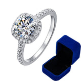 3CT Diamond Engagement Ring Moissanite For Women Jewelry - Genuine - Gemstone