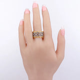 White Sapphire Rings For Women Wedding Engagement Jewelry