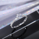 Eternity Wedding Band Ring Women Luxury Engagement Jewelry