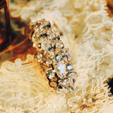 Water Drop Diamond Bangle Bracelet Wedding Women Party Jewelry