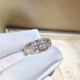Twoton Diamond Ring Engagement for Women Jewelry