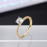 Eternity Wedding Band Ring Women Luxury Engagement Jewelry