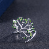 Green Tree Cocktail Ring Party Anniverssary For Women Jewelry