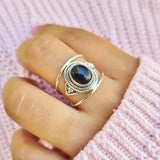 Vintage Two Tone Pearl Ring Women Accessories Girl Party Jewelry