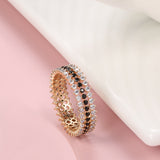 Unique 585 Rose Gold Ring For Women Wedding Jewelry