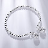 Silver Engagement Bracelet Bangle For Women Wedding Party Jewelryù