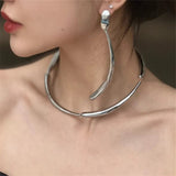Unique Punk Jewelry set Drop Earrings Necklace For Women Wedding