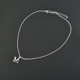 Initial English Letter Pendant Necklace Chain For Women Jewelry