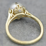 Unique Gold Pearl Ring Bridal Wedding Jewelry Finger Accessories for Engagement