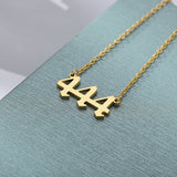 Chain Number Pendant Necklace For Women Anniverssary Jewelry
