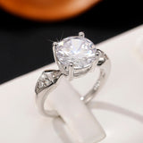 White Zircon Wedding Ring for Women Engagement Jewelry