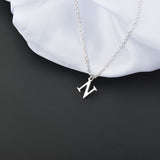 Initial English Letter Pendant Necklace Chain For Women Jewelry