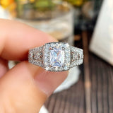 White Zircon Wedding Ring for Women Engagement Jewelry4