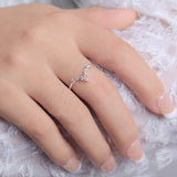 Bridal Sapphire Gemstone Ring for Wedding Party Women Jewelry