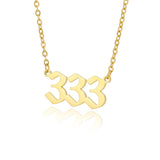Chain Number Pendant Necklace For Women Anniverssary Jewelry