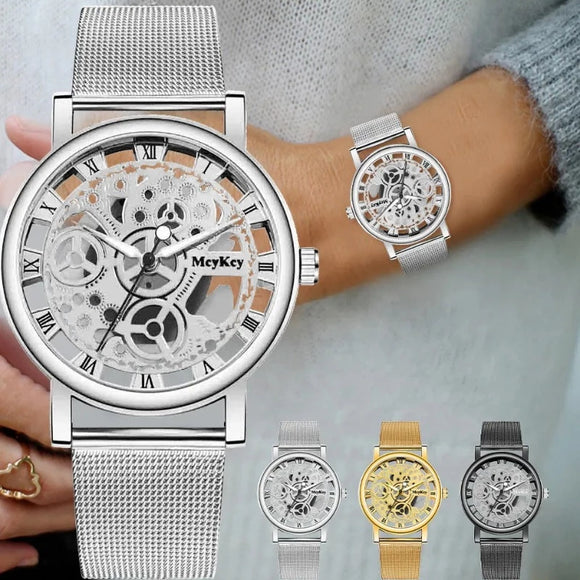 Women Skeleton Mechanical Watch Quartz WristWatche For Women