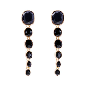 Vintage Transparent Resin Drop Earrings Oval Tassel for Women Jewelry