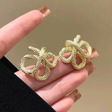 Oval Water Drop Earrings For Women Party Wedding Jewelry