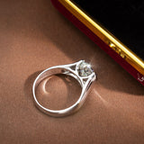 Sparking 2CT Round Moissanite Ring For Women Wedding Jewelry