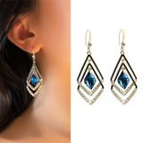 Classic Drill Zircon Hoop Earrings For Women Anniverssary Jewelryù
