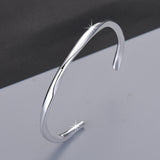 Silver Engagement Bracelet Bangle For Women Wedding Party Jewelry