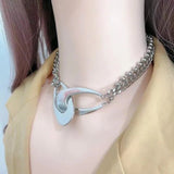 Punk Rock Necklace For Women Clavicle Chain Party Jewelry