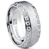 White Shine Sapphire Ring Engagement Women Wedding Jewelry