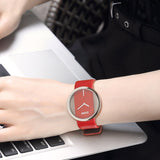 Luxury Women Bracelet twatch  Quartz Watch wristwatch genuine leather