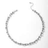 Clavicle Chain Choker Necklace for Women Trendy Party Jewelry - Genuine - Gemstone