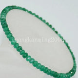 Green Jade Beaded Bracelet Gemstone Women's Bridal Jewelry - Genuine - Gemstone