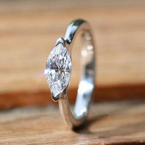 Luxury Amethyst Anniversary Ring for Women Party Birthday Jewelry - Genuine - Gemstone