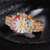 Luxury Diamond Watch Bracelet Set Women Party Anniverssary Jewelry - Genuine - Gemstone