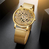 Luxury Gold Watch For Women Party Anniversary Jewelry - Genuine - Gemstone