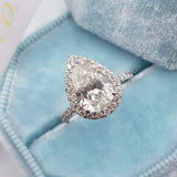 Luxury Heart Engagement Ring Silver For Women Wedding Jewelry - Genuine - Gemstone