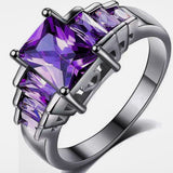 Purple Alexandrite Engagement Ring 925 Silver Women Wedding Jewelry - Genuine - Gemstone