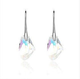 Purple Gemstone Stud Earrings 925 Sterling Silver Women's Wedding Jewelry - Genuine - Gemstone