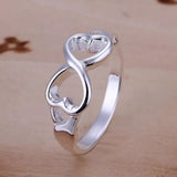 Eternity Infinity Ring 925 Sterling Silver Anniversaty Gift for Women