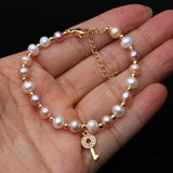 Natural Freshwater Pearl Bracelet Women Party Girl Bridal Jewelry
