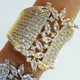 Big Bohemian Engagement Ring for Women Zircon Beads Jewelry