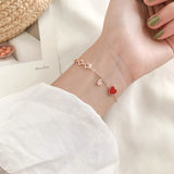 Luxury Baroque Pearl Bracelet Bee Pendant For Women Jewelry