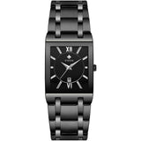 Luxury Black Gold Watch Quartz Watche Square Women Wristwatch