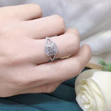  Full Inlaid White Zircon Wedding Ring Engagement Women Jewelry