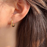 Vintage Hoop Earring For Woman Party Wedding Pendant Jewelry