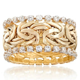 Luxury 14K Gold Ring Party Wedding Engagement Jewelry