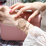 Women Luxury Wristwatch Watch Rose Gold Ladies Party Jewelry
