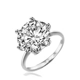 5 Carat Diamond Bride Ring Silver Promise Women Wedding Jewelry